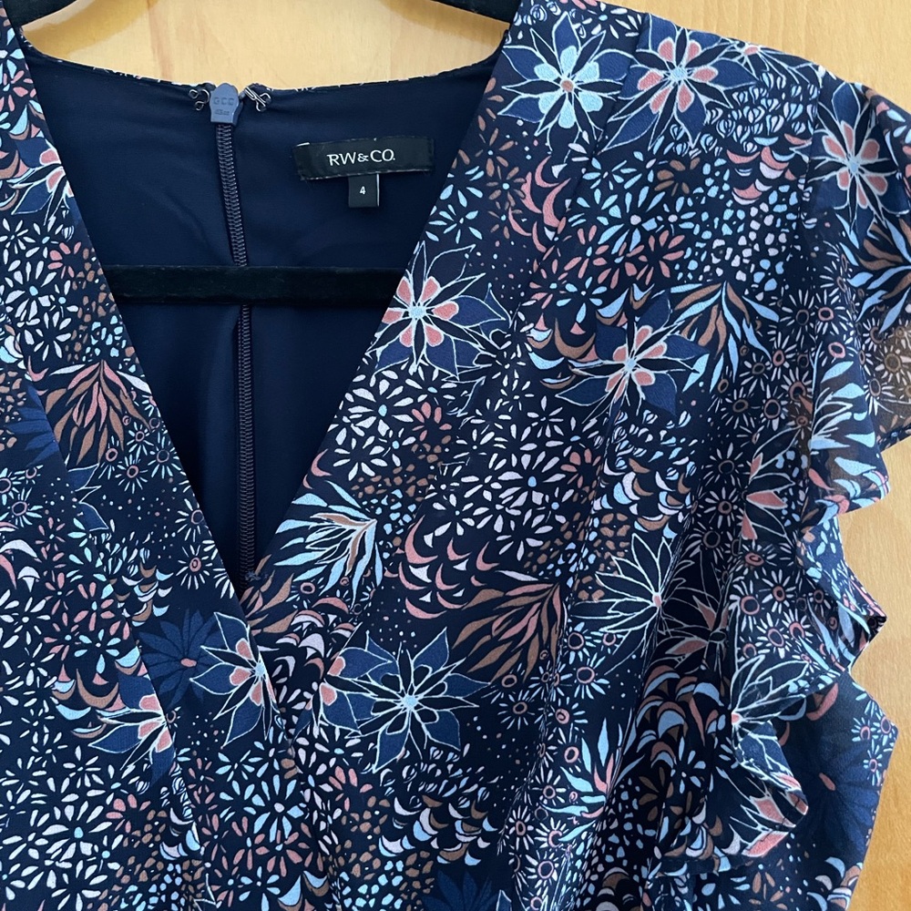 RW&CO Floral Wrap Dress